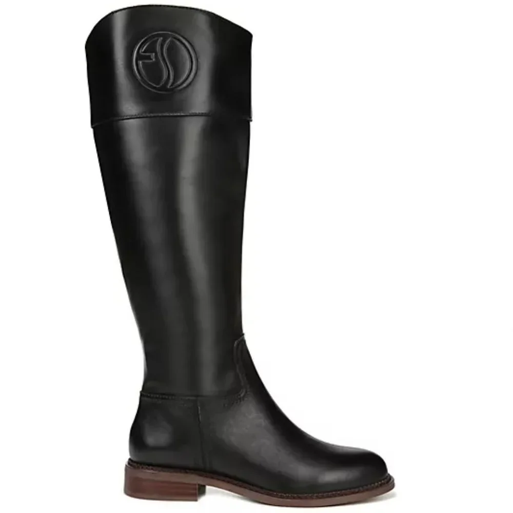 FRANCO SARTO Leather Knee High Riding Boots